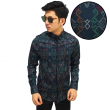 Kemeja Batik Songket Sumatera New Tosca