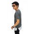 Longline T-Shirt Two Tone Zipper Grey