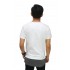 Longline T-Shirt Two Tone Zipper White