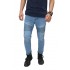Biker Jeans Maskulin Light Blue