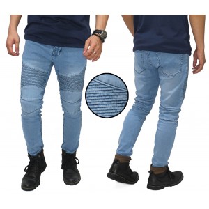 Biker Jeans Maskulin Light Blue