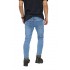 Celana Biker Jeans Ripped Light Blue