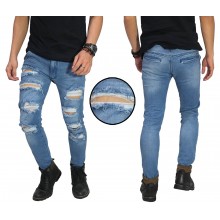 Jeans Ripped Damage Destroyed Blue