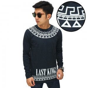 Kaos Panjang Last King Aztec Tribal