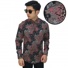 Kemeja Batik Mega Mendung Elegant Black