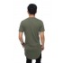 Longline T-Shirt Basic Dark Green