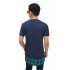 Longline T-Shirt Bottom Tartan Square Navy