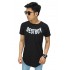 Longline T-Shirt Destroy Black