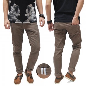 Celana Panjang Chino With Ribbon List Mocha