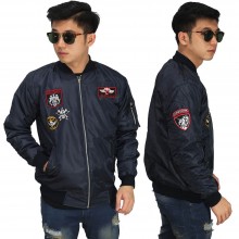 Jaket Bomber Air Borne Navy