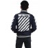 Jaket Bomber Off White Diag Navy
