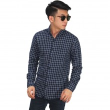 Kemeja Flanel Nets Square Navy