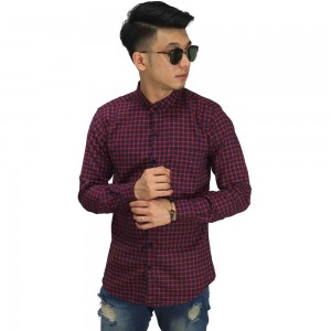 Kemeja Flanel Tartan Square Navy