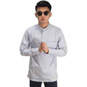 Kemeja Koko Oxford Modern Soft Grey