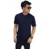 Longline T-Shirt Basic Navy