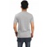 Longline T-Shirt Two Tone Zipper Soft Grey
