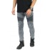 Biker Jeans Maskulin Snow Wash Grey