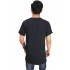 Longline Asymmetric T-Shirt Black
