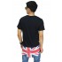 Longline T-Shirt With England Flag Black