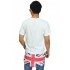Longline T-Shirt With England Flag White