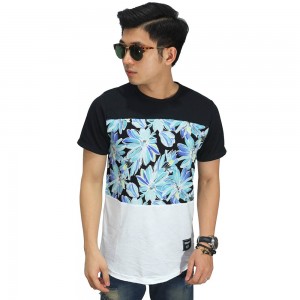Three Blocking Floral Tee