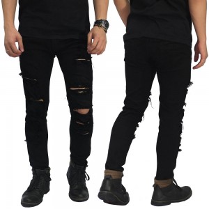 Jeans Ripped Extra Damage Black