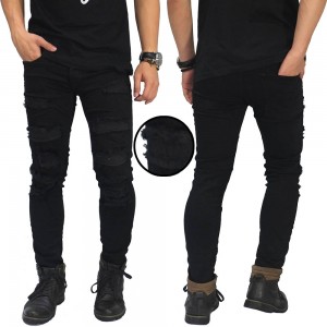 Jeans Ripped Extreme With Inner Black