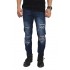 Jeans Ripped Mega Destroyed Dark Blue
