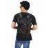 Tas Backpack Leather Meet Canvas Brown