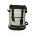 Tas Backpack Leather Meet Canvas Cream