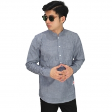 Kemeja Koko Modern Basic Dark Grey