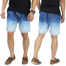 Celana Pendek Denim Gradation Dark And Soft Blue