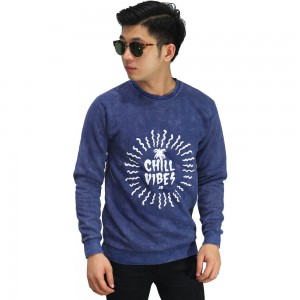 Sweatshirt Chill Vibes Navy Washed