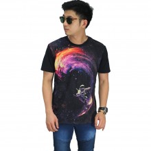 Kaos Printing Galaxy Surf Black