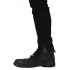 Jeans Thigh And Knee Rips Ankle Zip Black