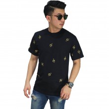 Kaos Banana Pattern Black