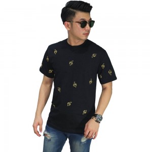 Kaos Banana Pattern Black