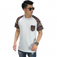 Raglan Sleeve Tribal White
