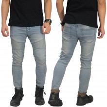 Jeans Biker Maskulin Vintage Blue