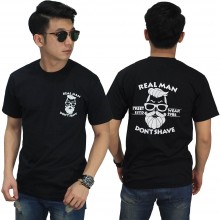 Kaos Real Man Don't Shave Black