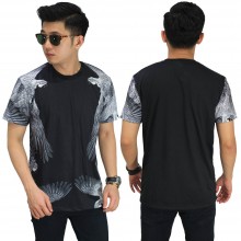 Kaos Printing Monochrome Parrot