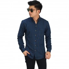 Kemeja Flanel Gingham Plaid Dark Tosca