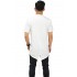 Longline T-Shirt Fishtail White