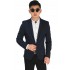 Blazer Formal Red Pocket Dark Navy