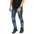 Jeans Biker Extend Snow Wash Blue