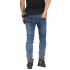Jeans Biker Extend Snow Wash Blue