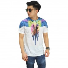 Kaos Printing Colorful Bird Wings