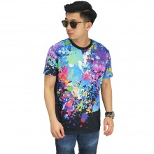 Kaos Printing Extra Paint Splash Black