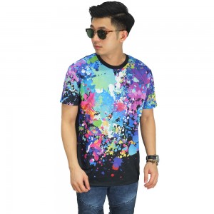 Kaos Printing Extra Paint Splash Black