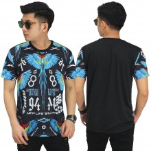 Kaos Printing Parrot Pattern